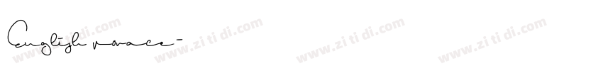 English vorace字体转换